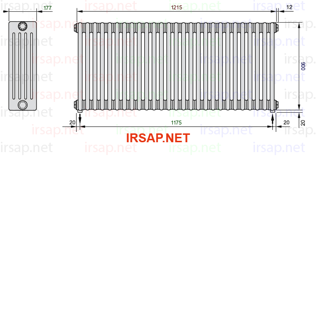 Радиатор IRSAP Tesi 50900/27 T16 CL 01
